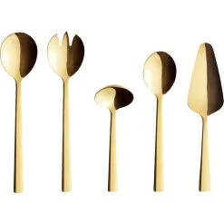Aida Raw Bestickset 5 Delar, Guld