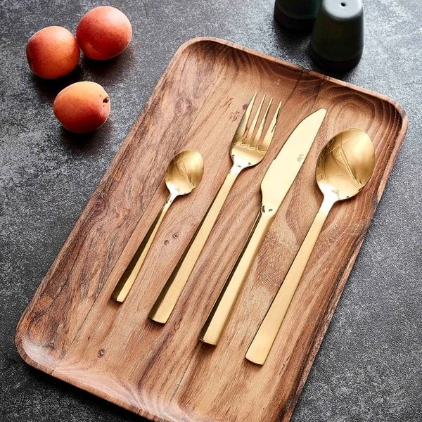 Aida RAW Bestickset 24 Delar, Guld - Bild 2