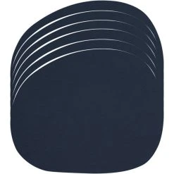 Aida RAW Bordstablett Återvunnet Läder 6 St. Mörkblå