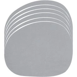 Aida RAW Bordstablett Återvunnet Läder 6 St. Ljusgrå