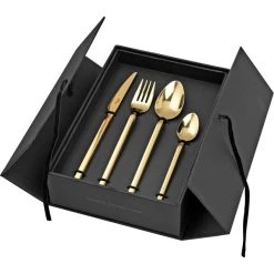 Broste Copenhagen Tvis Titanium Rose Gold, Bestickset M. 16 Delar