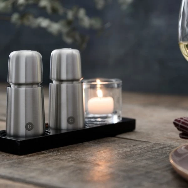 CrushGrind® Stockholm Salt- Och Pepparkvarn, 11 Cm, Rostfritt Stål - Bild 4
