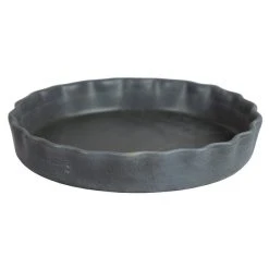 Gerbera Provence Rund Pajform, 30x5 Cm, Grafitgrå