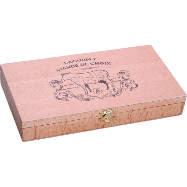 Laguiole Hamrade Steakknivar Med Pakkaträ-skaft, 6 St - Bild 3