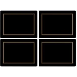 Pimpernel Classic Bordsunderlägg Svart 4 St