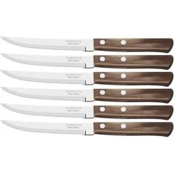 Tramontina 6 Delar Stekkniv Blister Mörkbrunt Handtag