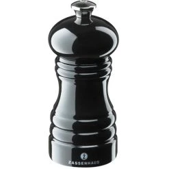 Zassenhaus Berlin Pepparkvarn 12 Cm Svart Blank